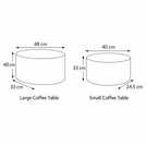 Furniture To Go Mice Oval 2 Coffee Table - Natural