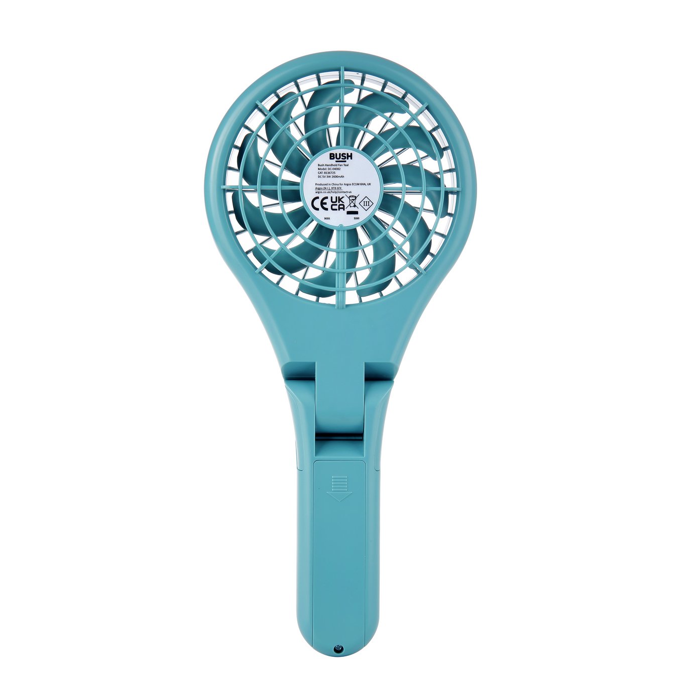 Bush Handheld and Foldable Teal Desk Fan - 4 Inch