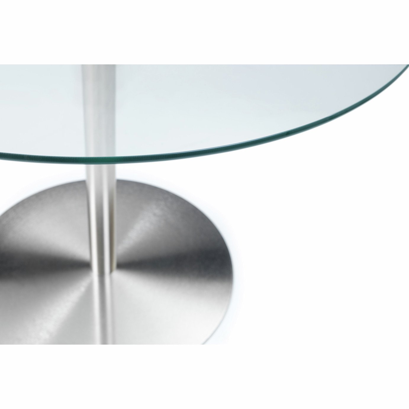 Julian Bowen Milan Glass 6 Seater Round Dining Table - Clear