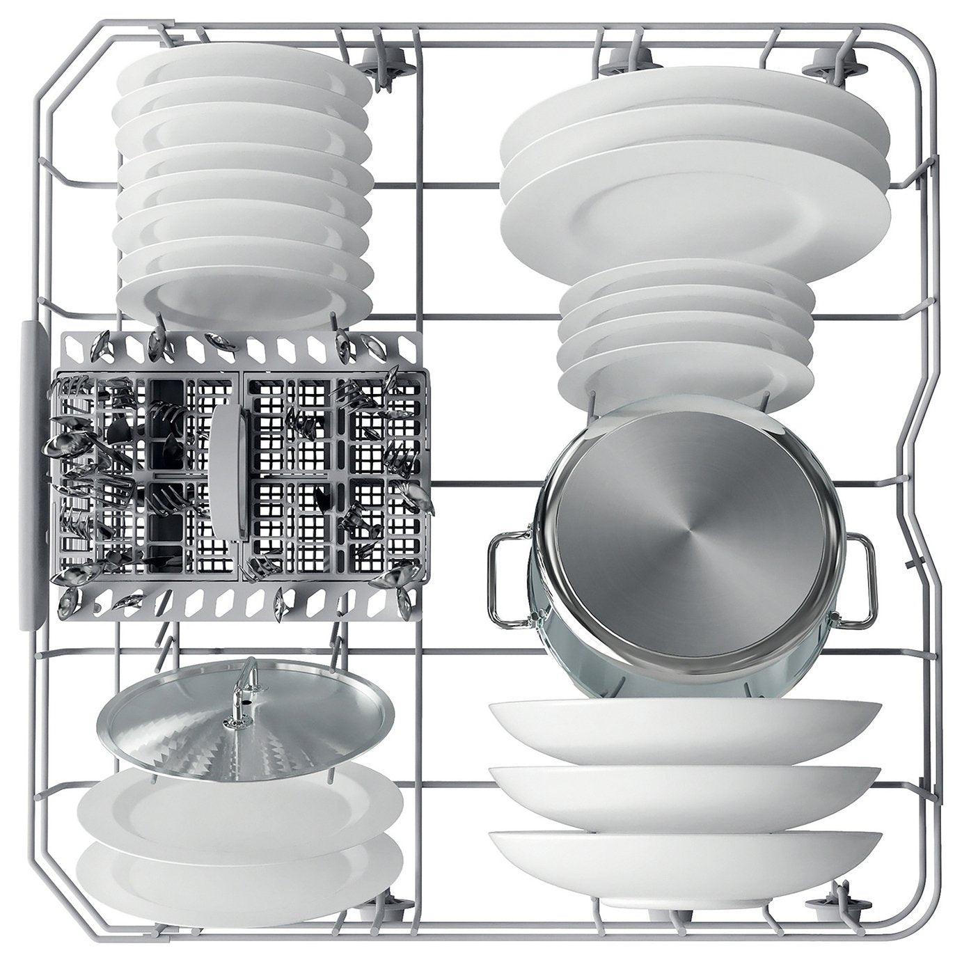 Hotpoint H2F HL626 UK Full Size Dishwasher - White