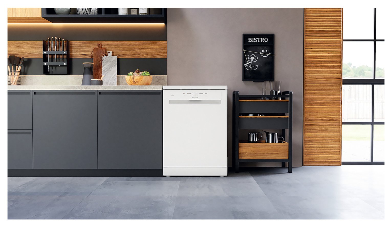 Hotpoint H2F HL626 UK Full Size Dishwasher - White
