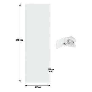 Spacepro White End Panel with Fixing Blocks