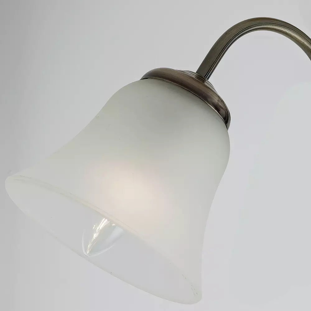 Argos Home Elisa 3 Light Glass Ceiling Light - Antique Brass
