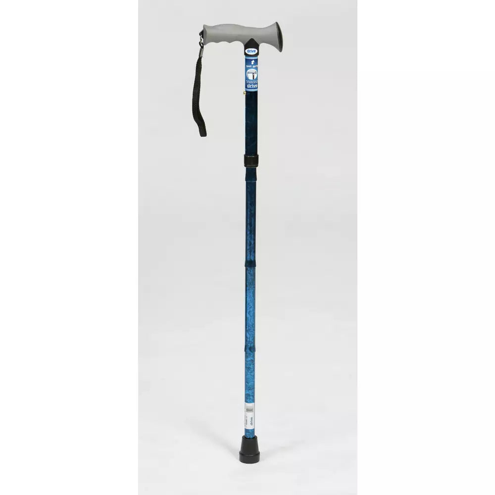 Drive Devilbiss Adjustable Folding Collapsible Gel Cane