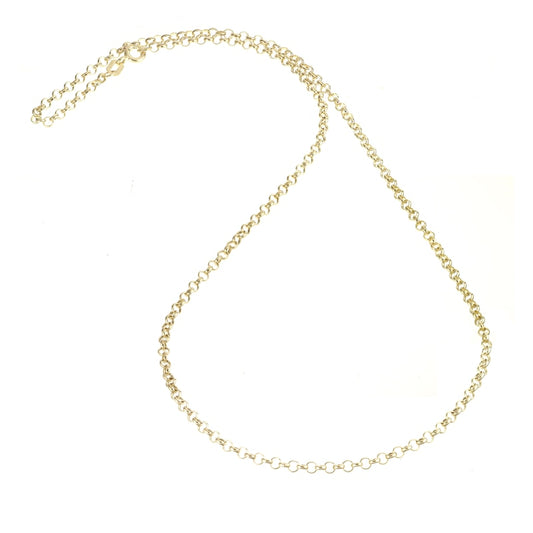 9ct Yellow Gold 20" Dainty Belcher Chain
