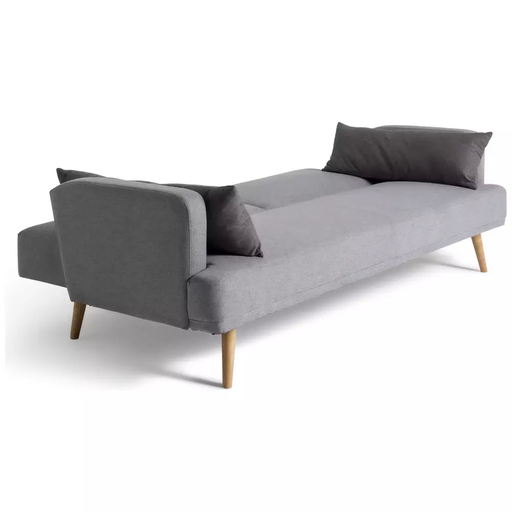 Argos Home Andy Fabric 3 Seater Clic Clac Sofa Bed - Grey