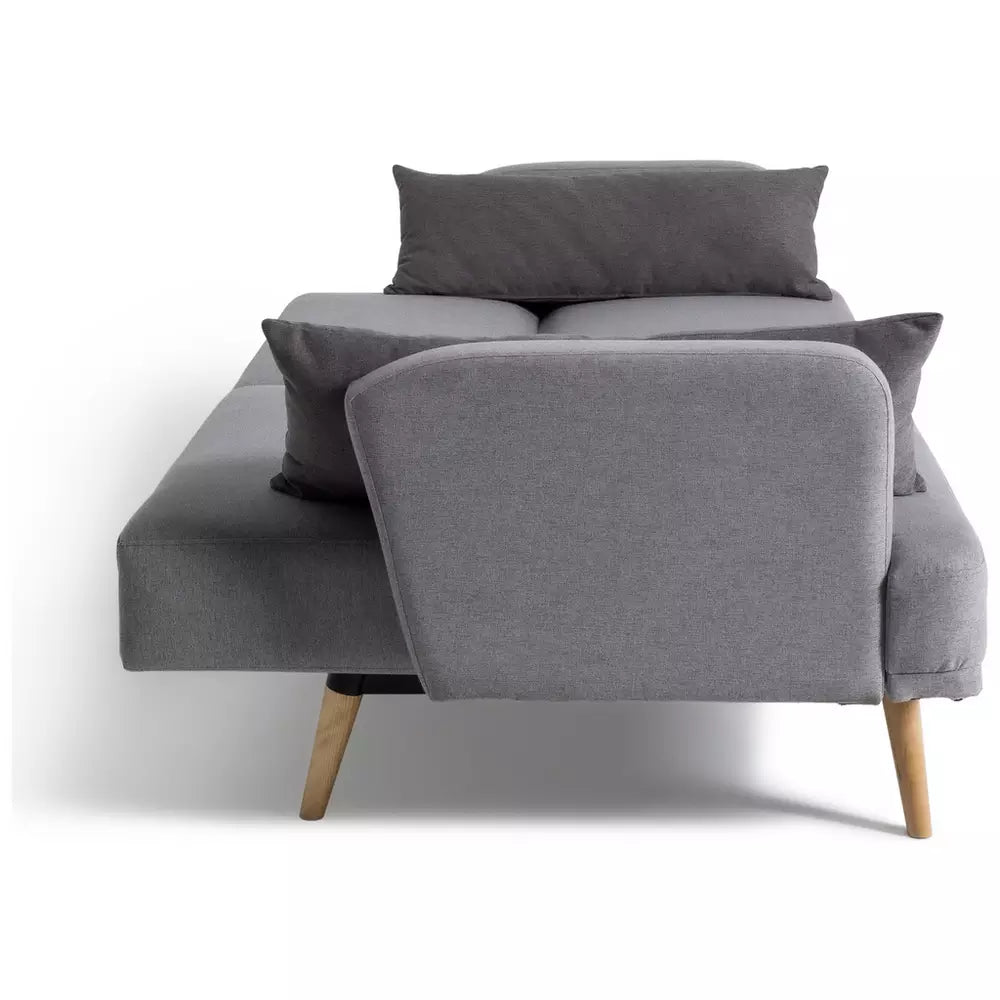 Argos Home Andy Fabric 3 Seater Clic Clac Sofa Bed - Grey