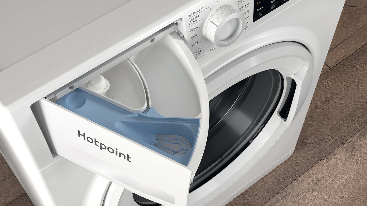 Hotpoint NSWM846WUK 8KG 1400 Spin Washing Machine - White