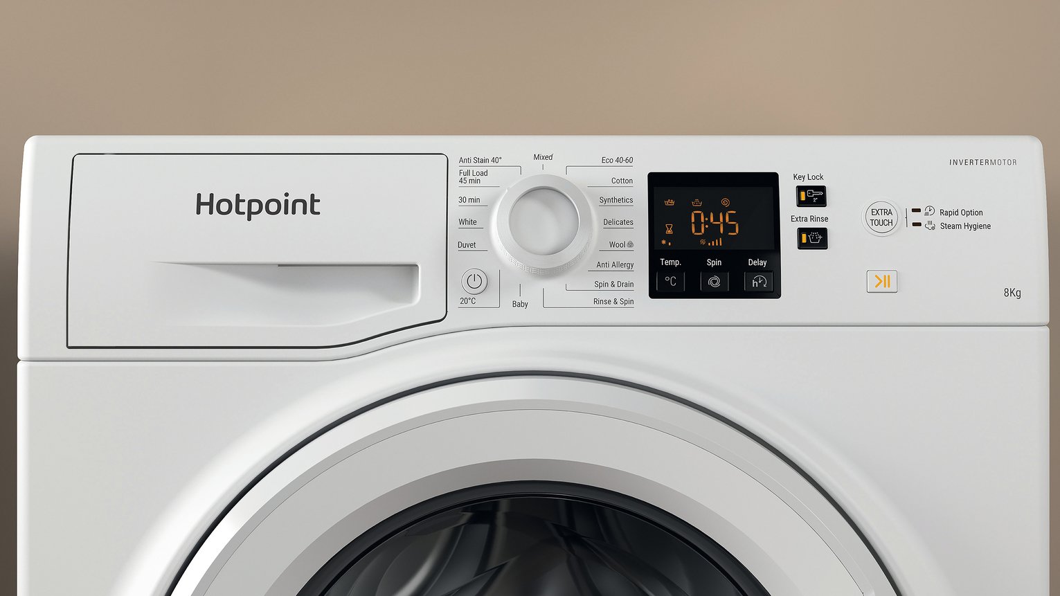 Hotpoint NSWM846WUK 8KG 1400 Spin Washing Machine - White