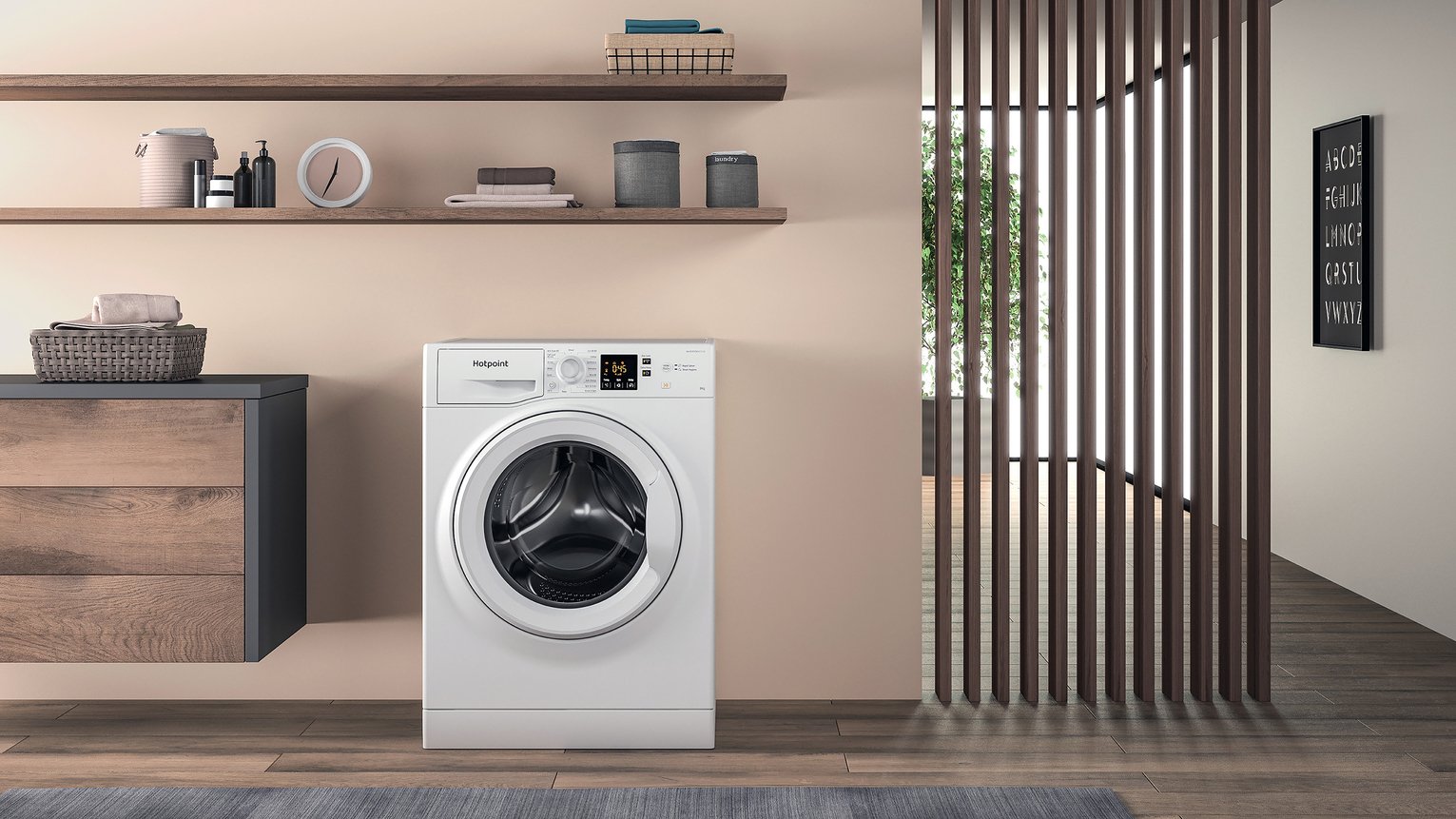Hotpoint NSWM846WUK 8KG 1400 Spin Washing Machine - White