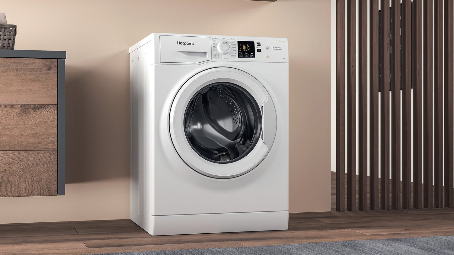 Hotpoint NSWM846WUK 8KG 1400 Spin Washing Machine - White