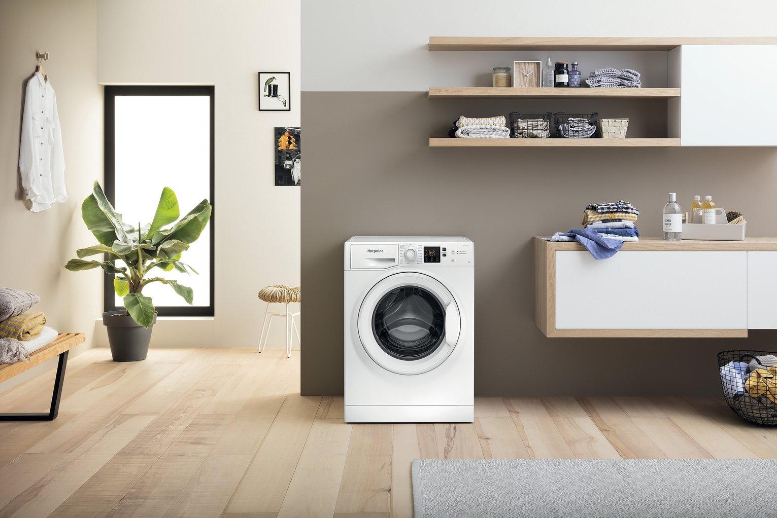 Hotpoint NSWM846WUK 8KG 1400 Spin Washing Machine - White