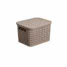 Strata Urban Store Set of 3 Storage Baskets with Lid - Cream
