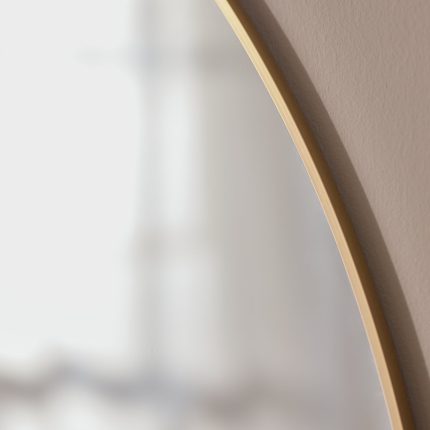 Habitat Overmantle Gold Aluminium Arch Wall Mirror - 100x75cm