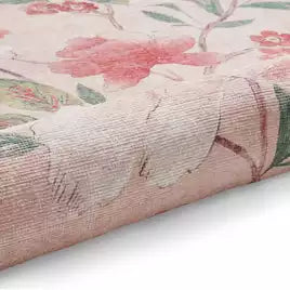 Catherine Lansfield Floral Pink Flatweave Rug - 76x150cm