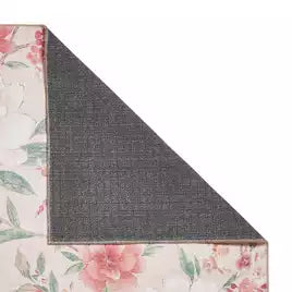 Catherine Lansfield Floral Pink Flatweave Rug - 76x150cm