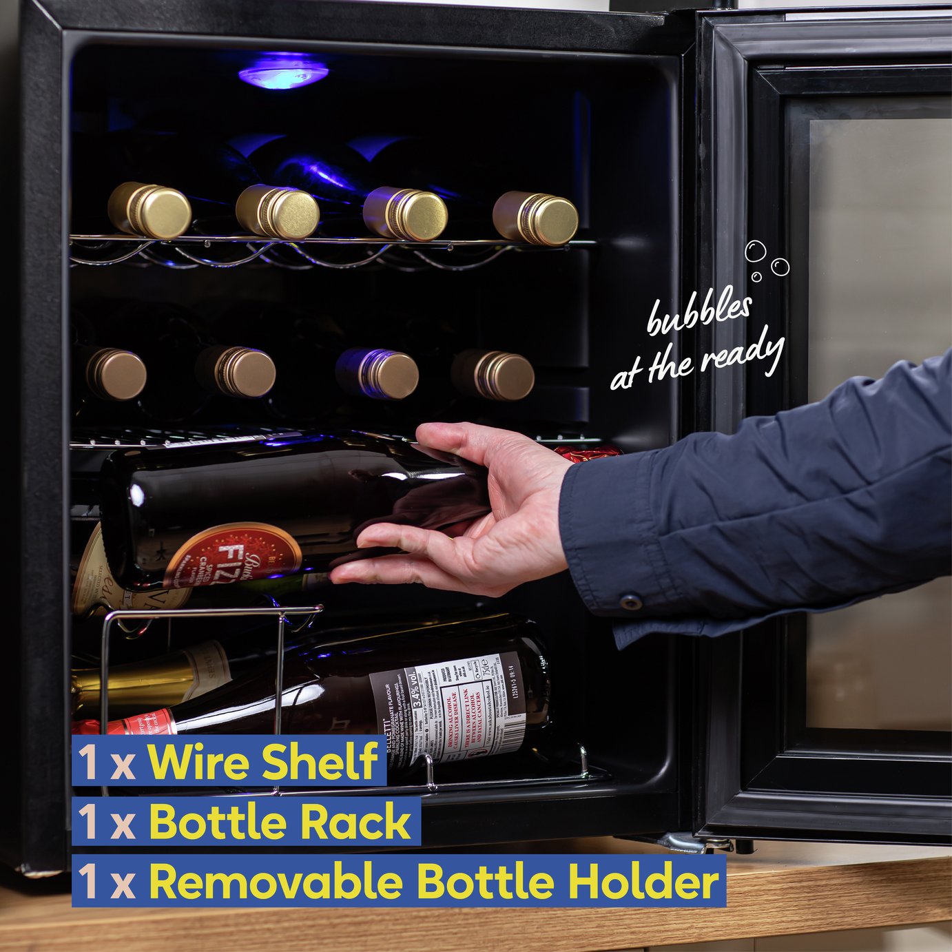 Russell Hobbs RH15WC201MR Wine Cooler - Black