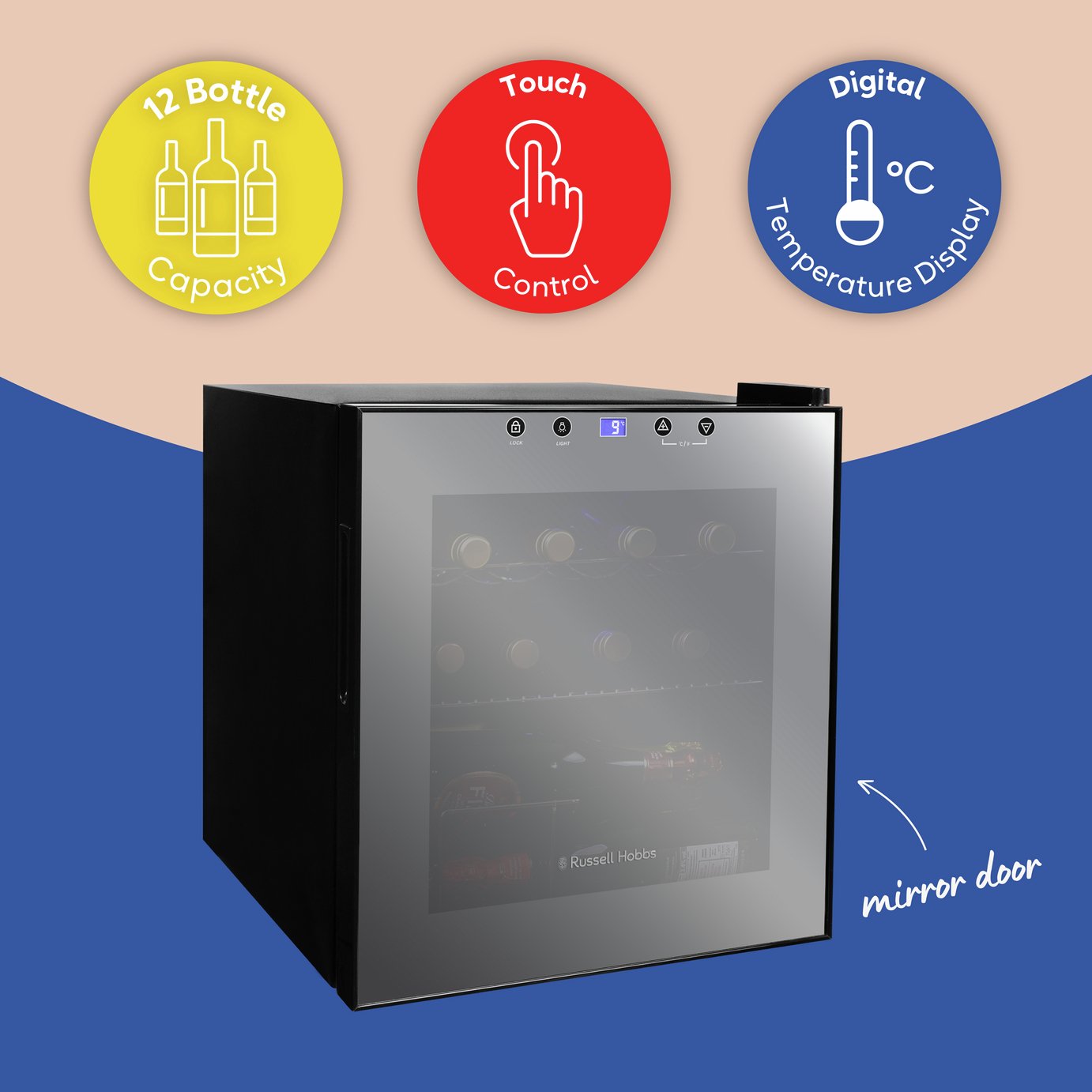 Russell Hobbs RH15WC201MR Wine Cooler - Black