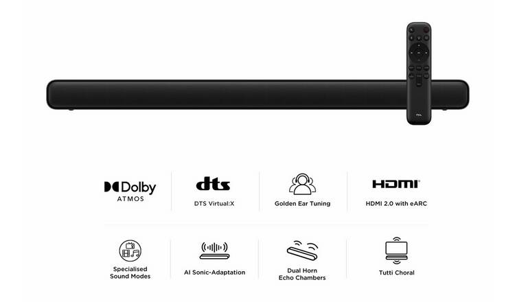 TCL S45H 2.0ch Pro All-in-One Deep Bass Soundbar