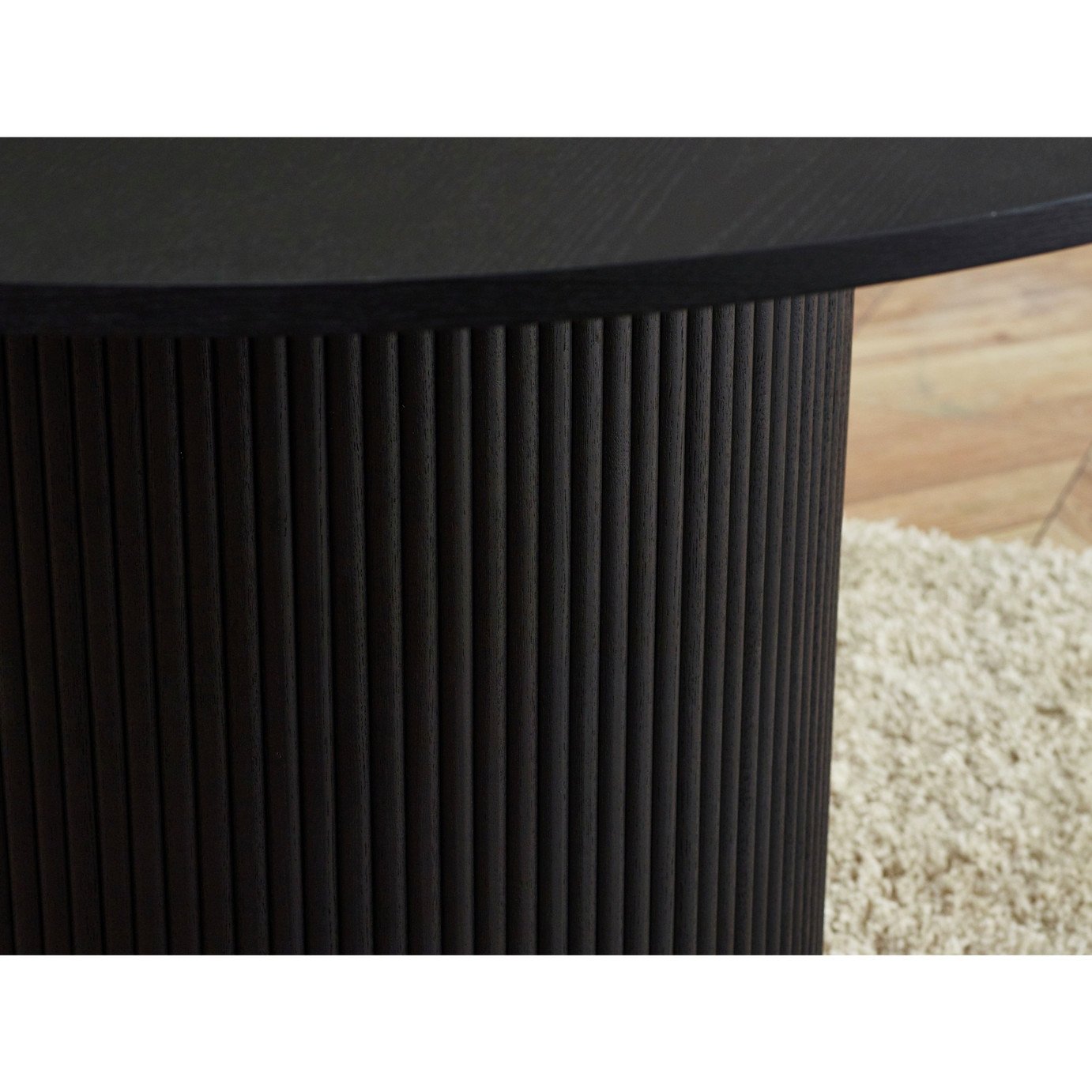 Julian Bowen Louis Round 4 Seater Dining Table - Black