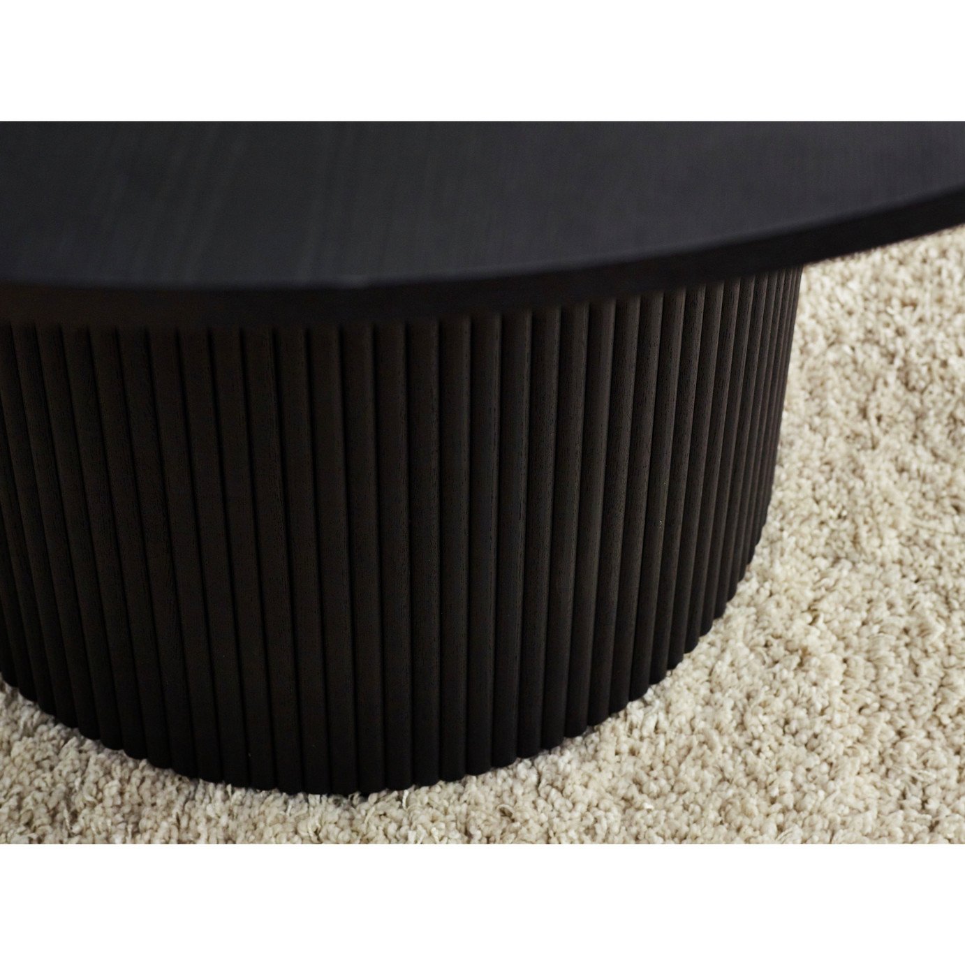 Julian Bowen Louis Round 4 Seater Dining Table - Black