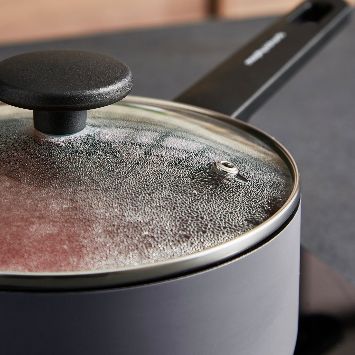 Morphy Richards 5 Piece Aluminium Saucepan Set - Grey