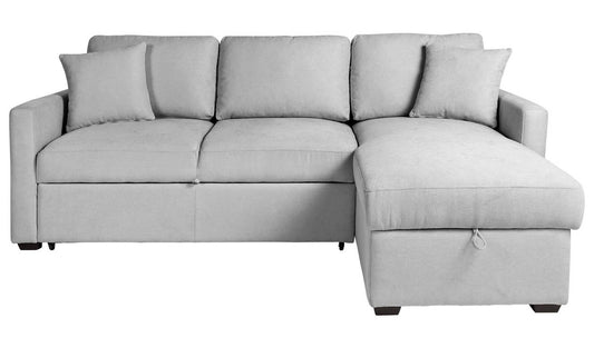 Habitat Reagan Right Hand Storage Chaise Sofa Bed - Grey