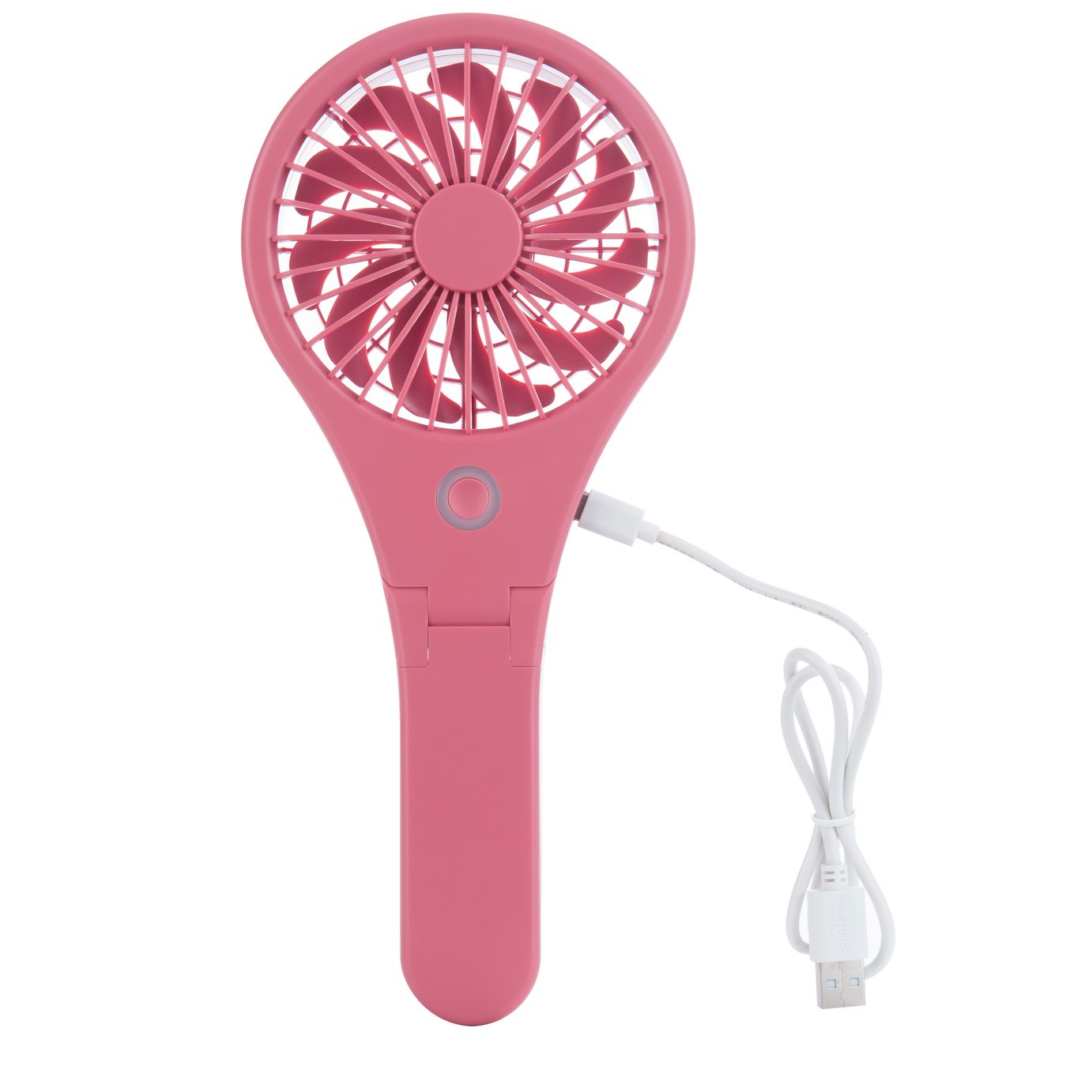 Bush Handheld & Foldable Pink Desk Fan - 4 Inch