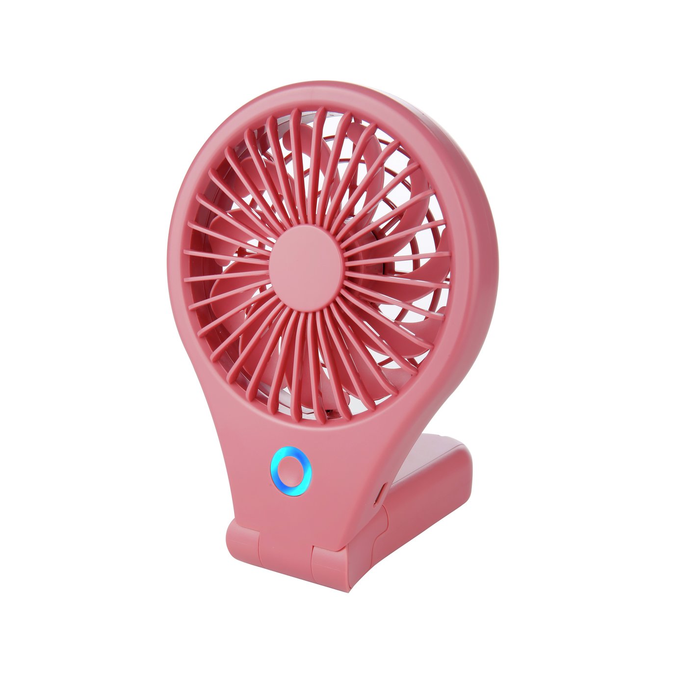 Bush Handheld & Foldable Pink Desk Fan - 4 Inch