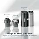 Shark ChillPill 3-in-1 Fan, Mist & InstaChill System –Carbon