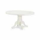 Julian Bowen Stanmore Ext 6 Seater Oval Dining Table -Ivory