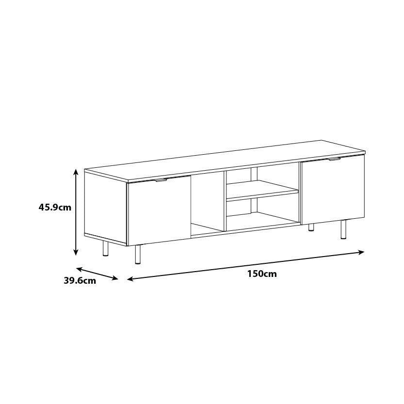 Argos Home Taite 2 Doors TV Unit - White