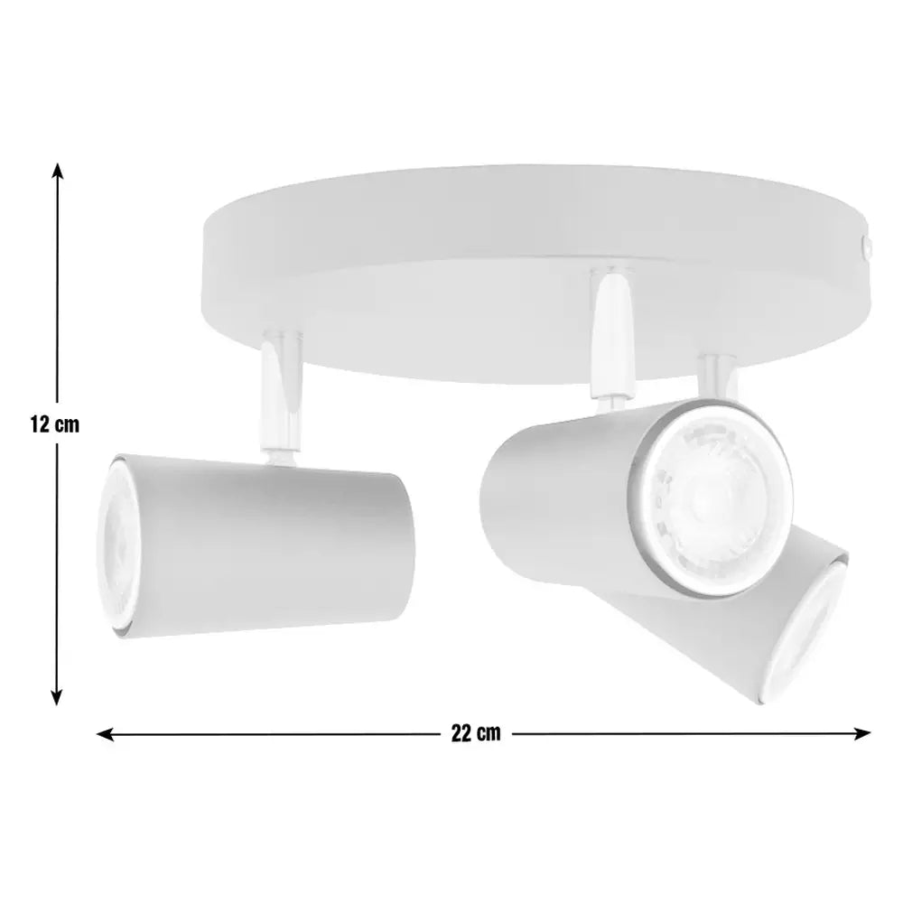Argos Home 3 Light Spotlight Plate - Matt Black