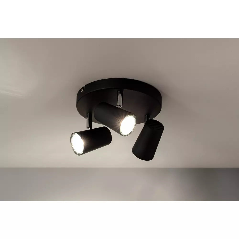 Argos Home 3 Light Spotlight Plate - Matt Black