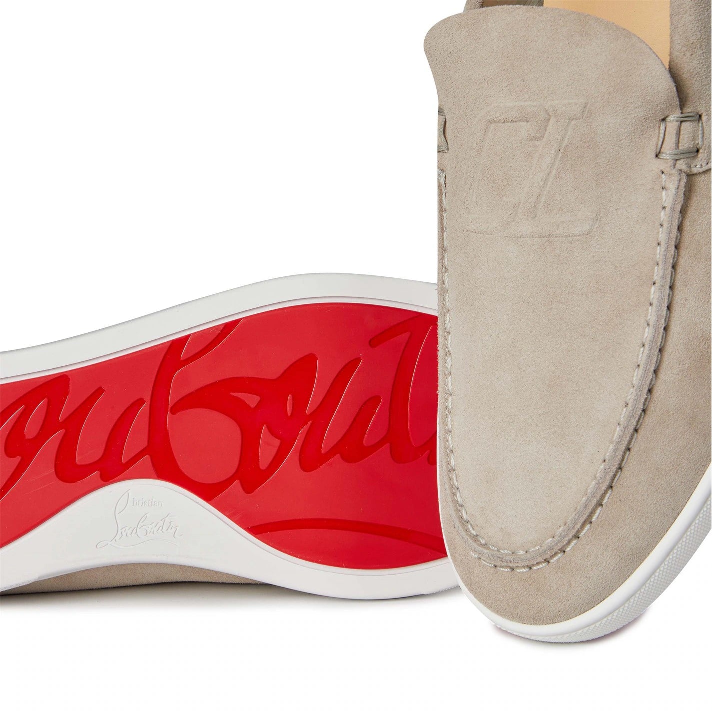 CHRISTIAN LOUBOUTIN Men's Varsiboat Suede Boat Shoes