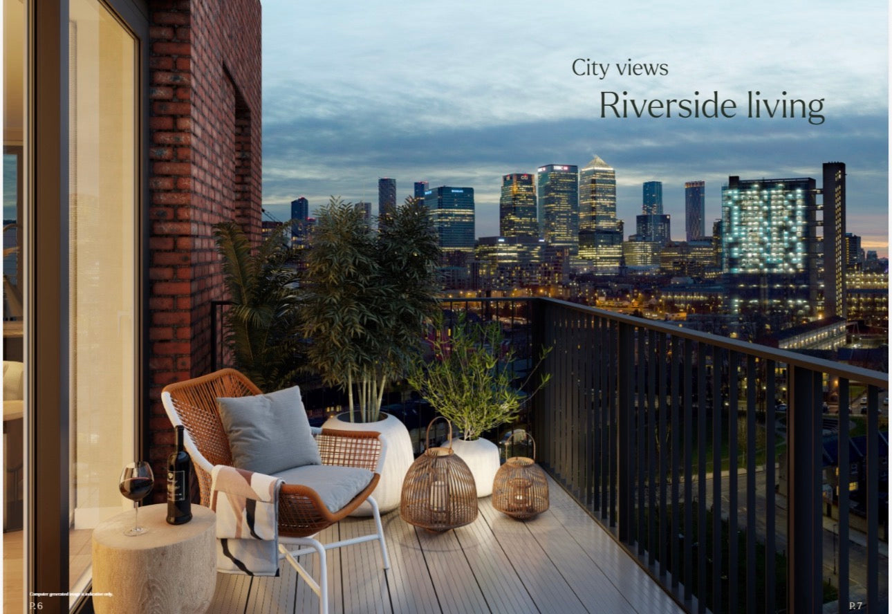Heron Wharf — New Build 1-2-3 Bedroom Homes — Wellness Amenities — Zone 2 and 3 Canary Wharf London