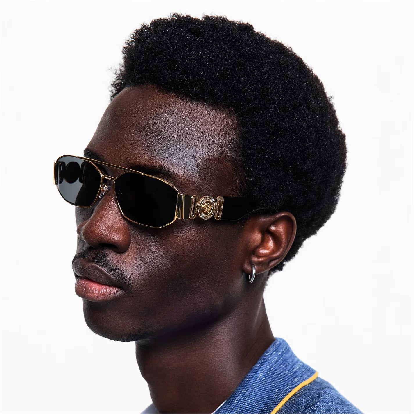 VERSACE Men's 0VE2287 Oval Sunglasses