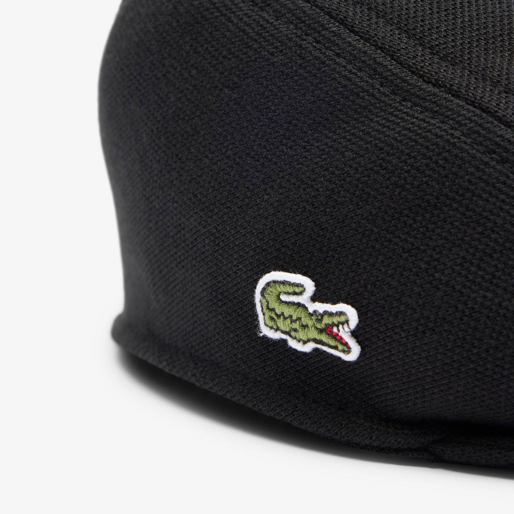 Embroidered Crocodile Petit Piqué Beret