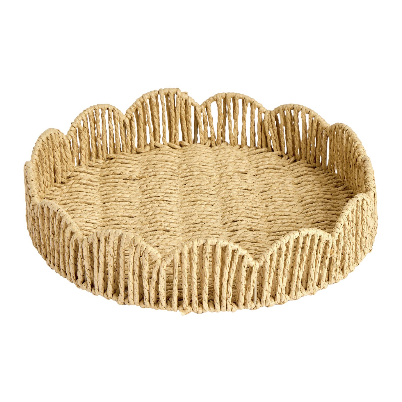 Argos Home Med Coastal Woven Tray - Natural