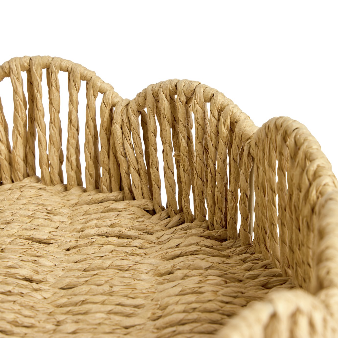 Argos Home Med Coastal Woven Tray - Natural