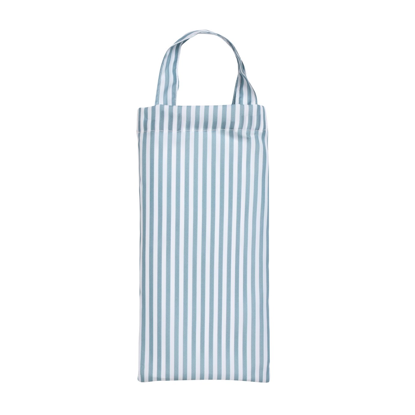 Argos Home Coastal Stripe Antibacterial Shower Curtain- Blue & White