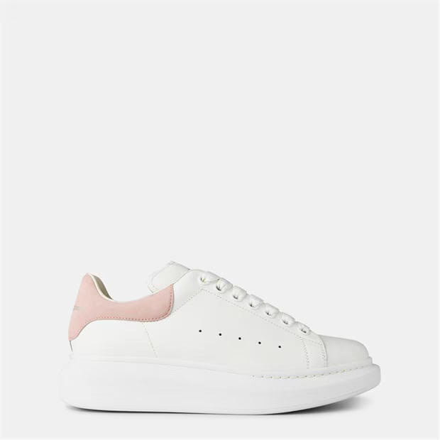 Women's Logo Print Leather Oversized Trainers