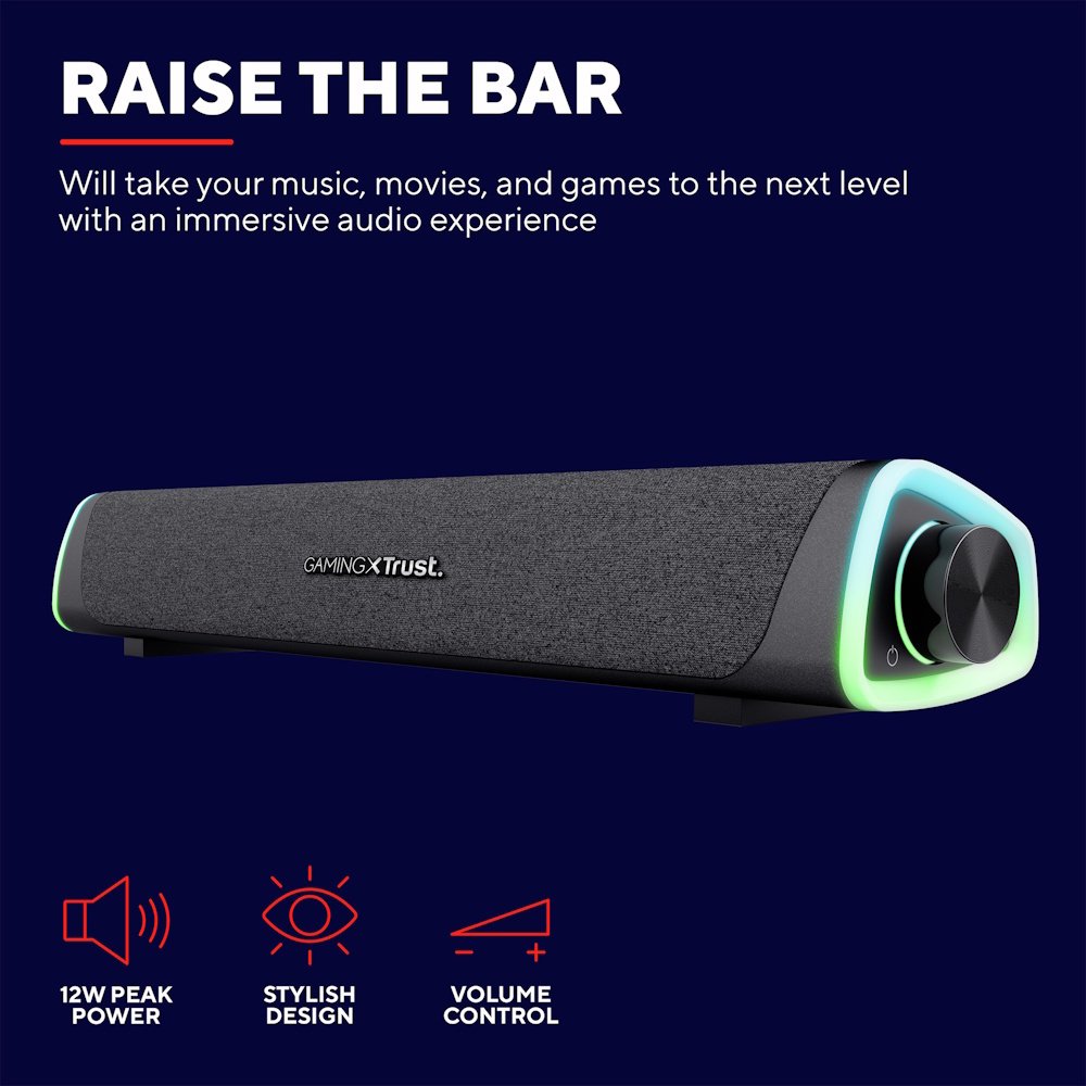 GXTrust 620 Axon RGB Illuminated Soundbar