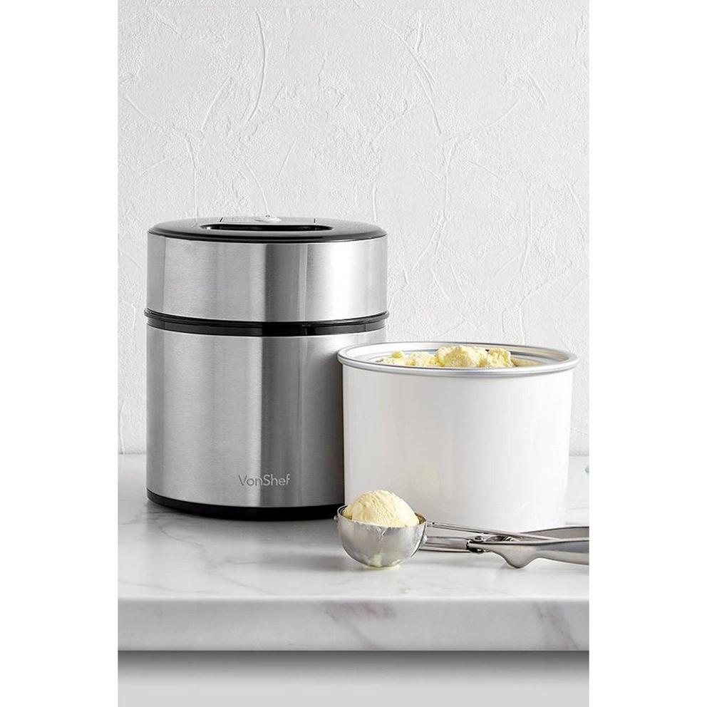 VonShef - Stainless Steel Ice Cream Maker