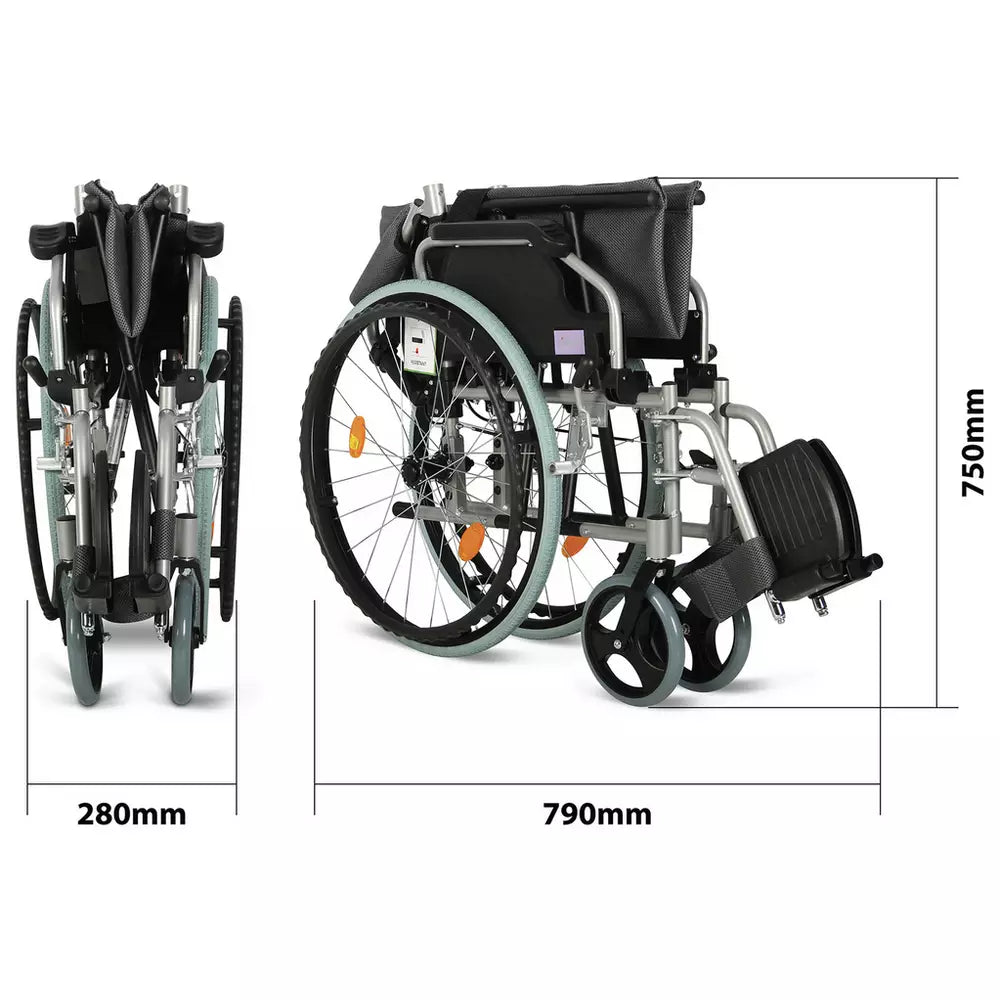 Aidapt Lightweight Self - Propelled Aluminium Wheelchair
