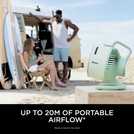 Shark FlexBreeze HydroGo Green Misting Pedestal Fan - 6 Inch