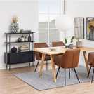 Furniture To Go Angus 2 Sliding Doors Bookcase - Black