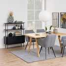 Furniture To Go Angus 2 Sliding Doors Bookcase - Black
