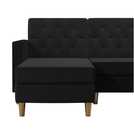 Dorel Liberty Velvet Sofa Bed - Black