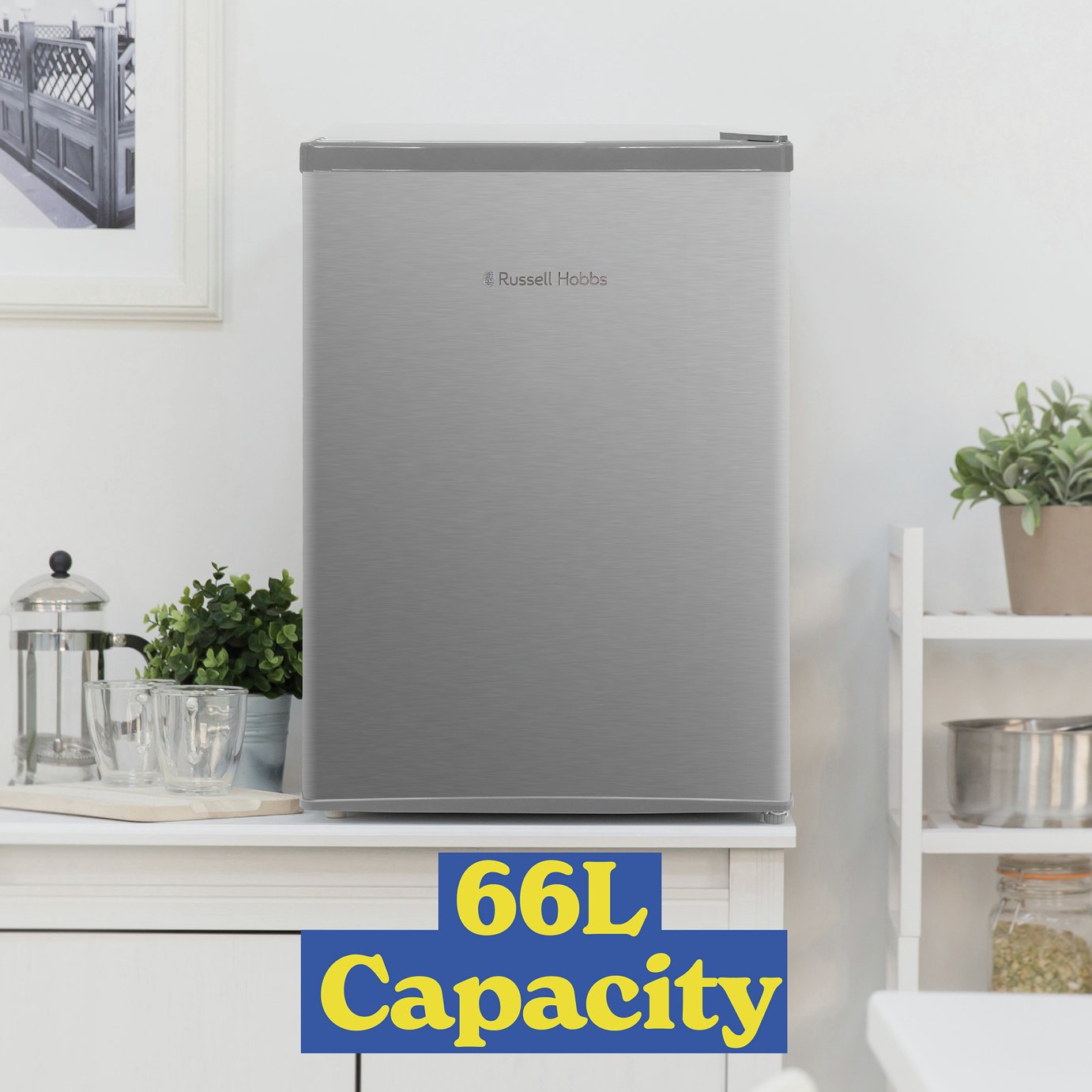 Russell Hobbs RH67TTLF0E1SS Table Top Fridge - Silver
